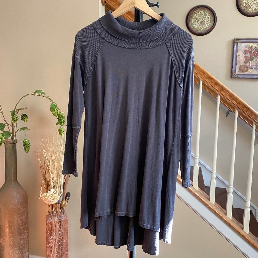 Beau Jours Organic Cotton Hemp Blend Oversized Exposed Seam Tunic Size XS